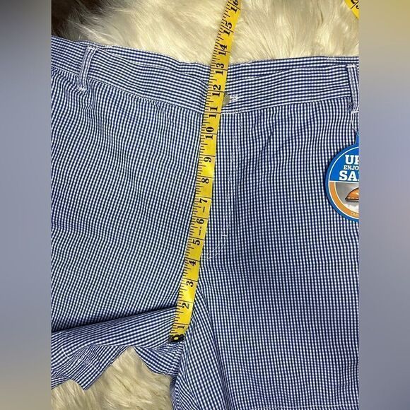 Columbia royal blue and white gingham super bonehead shorts sz 42 - Picture 6 of 7